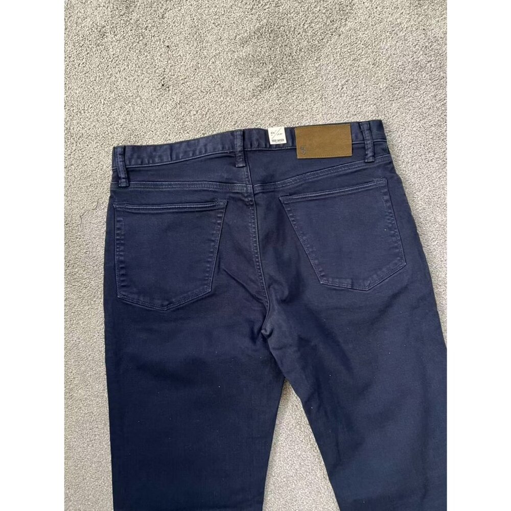NWT Todd Snyder SLIM FIT 5-POCKET CHINO Denim Jeans Navy Blue Mens 34x34 - Picture 12 of 13